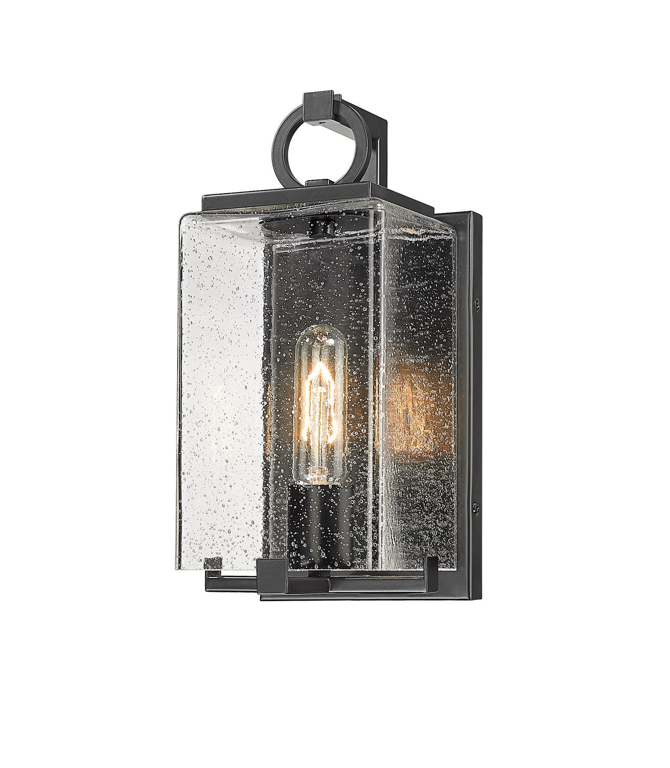 One Light Outdoor Wall Light by Z-Lite - Sana Collection, Black Finish - 592S-BK
