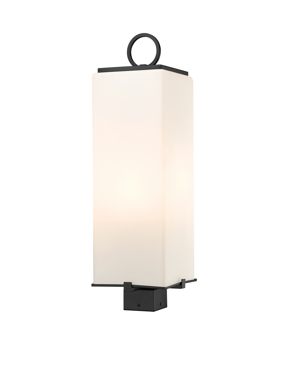 Three Light Outdoor Post Mount Fixture by Z-Lite - Sana Collection, Black Finish - 593PHBS-BK