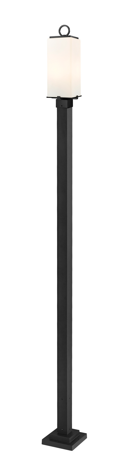 Two Light Outdoor Post Mounted Fixture by Z-Lite - Sana Collection, Black Finish - 593PHMS-536P-BK