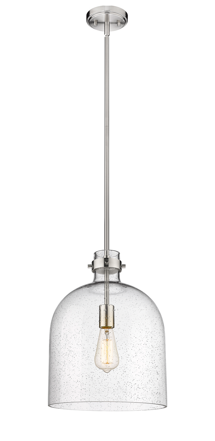 One Light Pendant by Z-Lite - Pearson Collection, Brushed Nickel Finish - 817-12BN