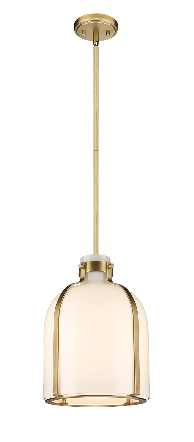 One Light Pendant by Z-Lite - Pearson Collection, Rubbed Brass Finish - 818-9RB