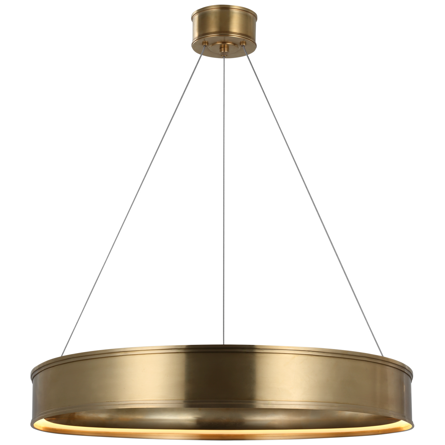Visual Comfort Signature Connery LED Chandelier in Antique-Burnished Brass - CHC 1615AB