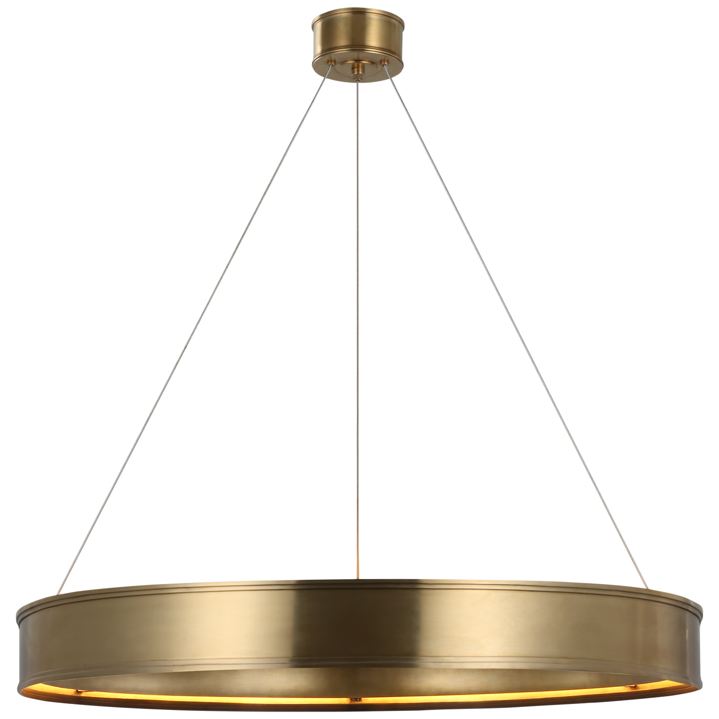 Visual Comfort Signature Connery LED Chandelier in Antique-Burnished Brass - CHC 1616AB