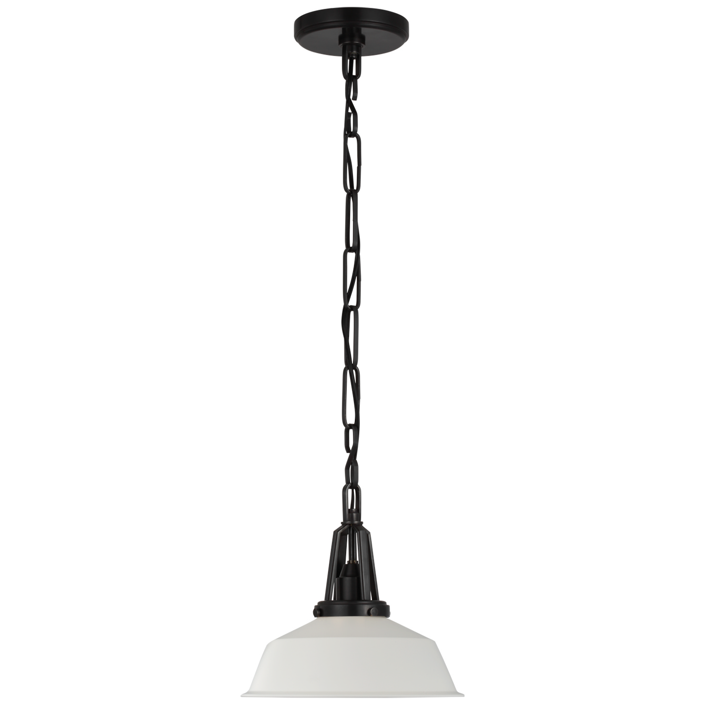Visual Comfort Signature Layton LED Pendant in Bronze - CHC 5460BZ-WHT