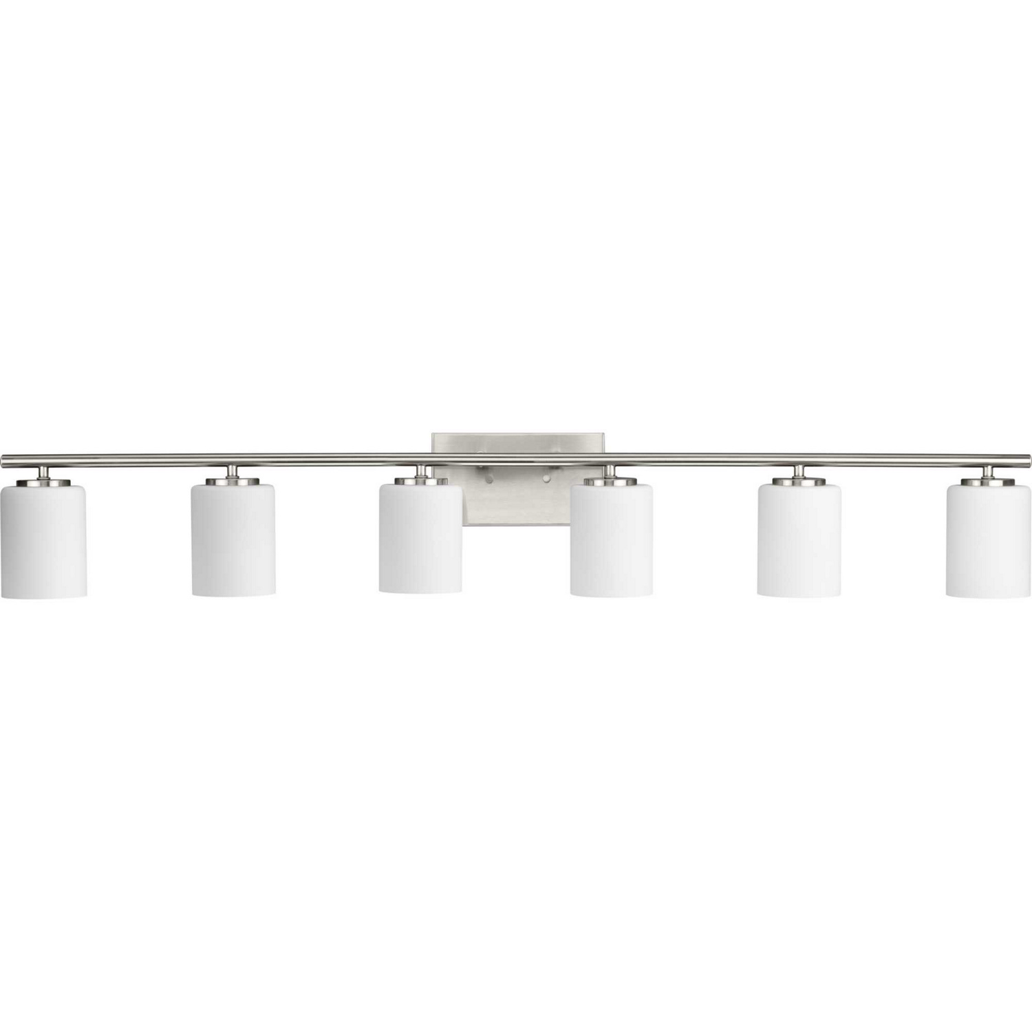 Progress Lighting Replay Six Light Bath Vanity in Brushed Nickel - P300385-009