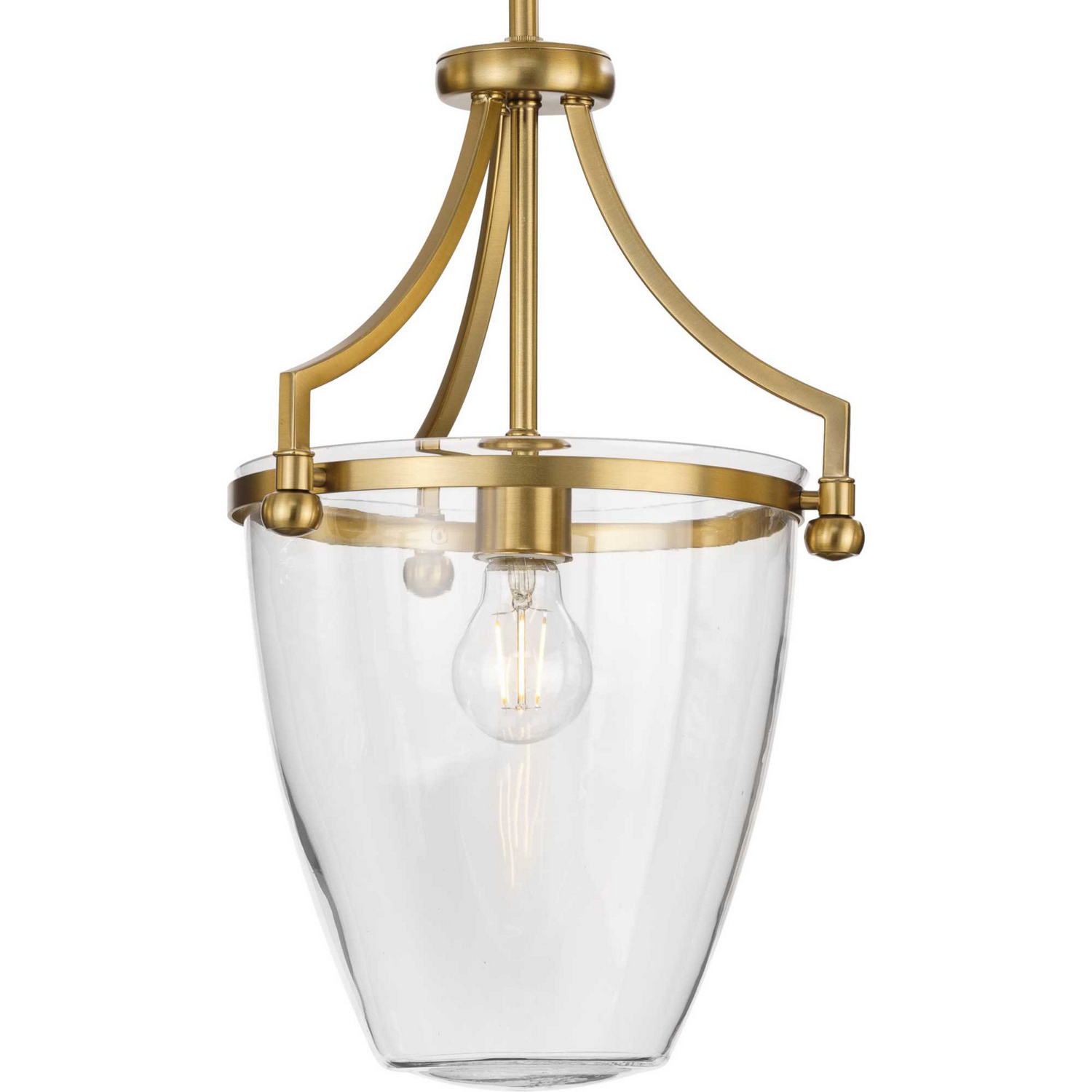 Progress P500360-109 Parkhurst 1 Light 11.5 inch Brushed Bronze Mini Pendant Ceiling Light