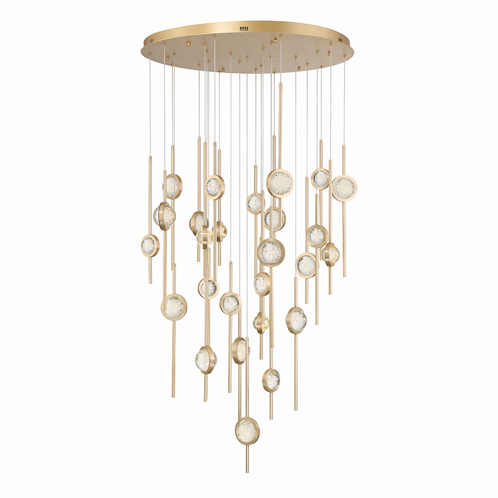 Brass Led Chandelie…