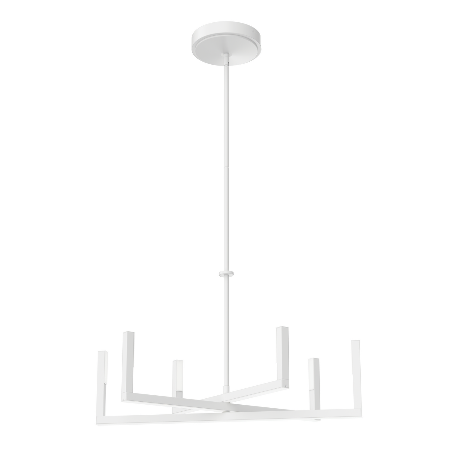 Photos - Chandelier / Lamp Elan Priam 6-Light Transitional Chandelier in White 84313WH 