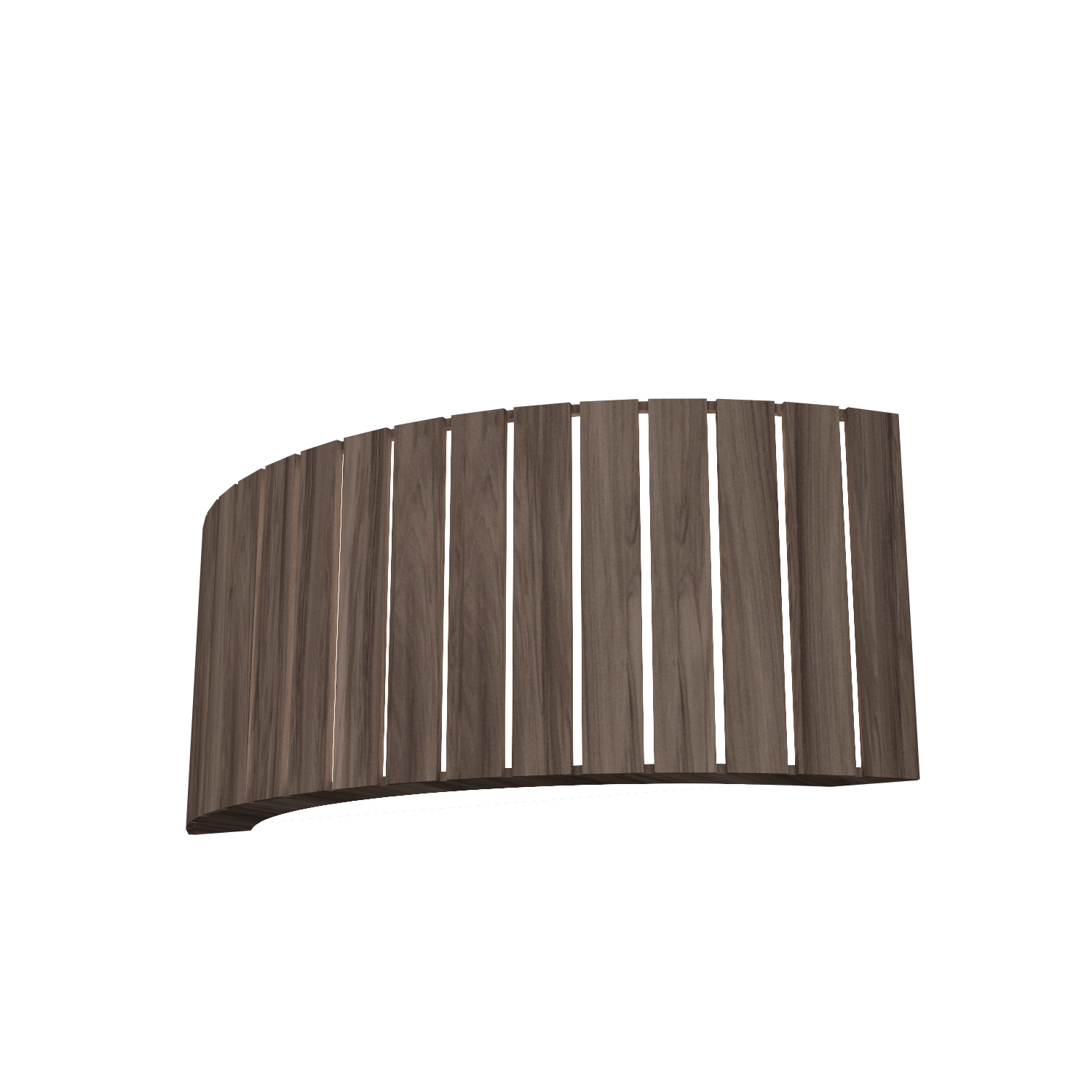 Accord Lighting Slatted Two Light Wall Lamp in American Walnut - 4039.18