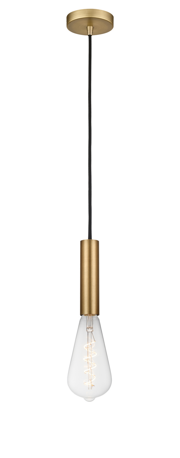 LED Mini Pendant by Innovations - Auralume Collection, Brushed Brass Finish - 198-1P-BB-BB95LED
