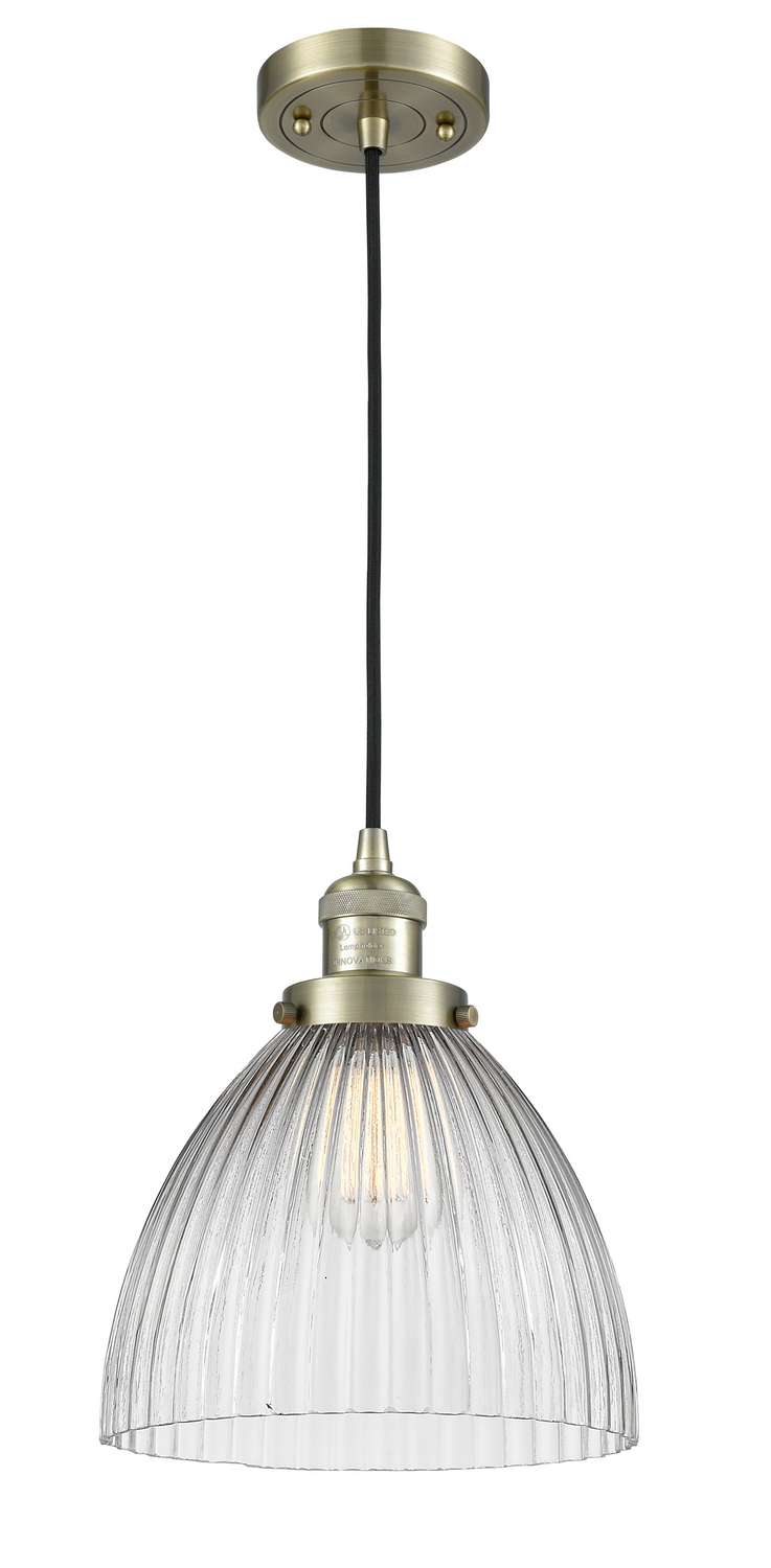 LED Mini Pendant by Innovations - Franklin Restoration Collection, Antique Brass Finish - 201C-AB-G222-LED