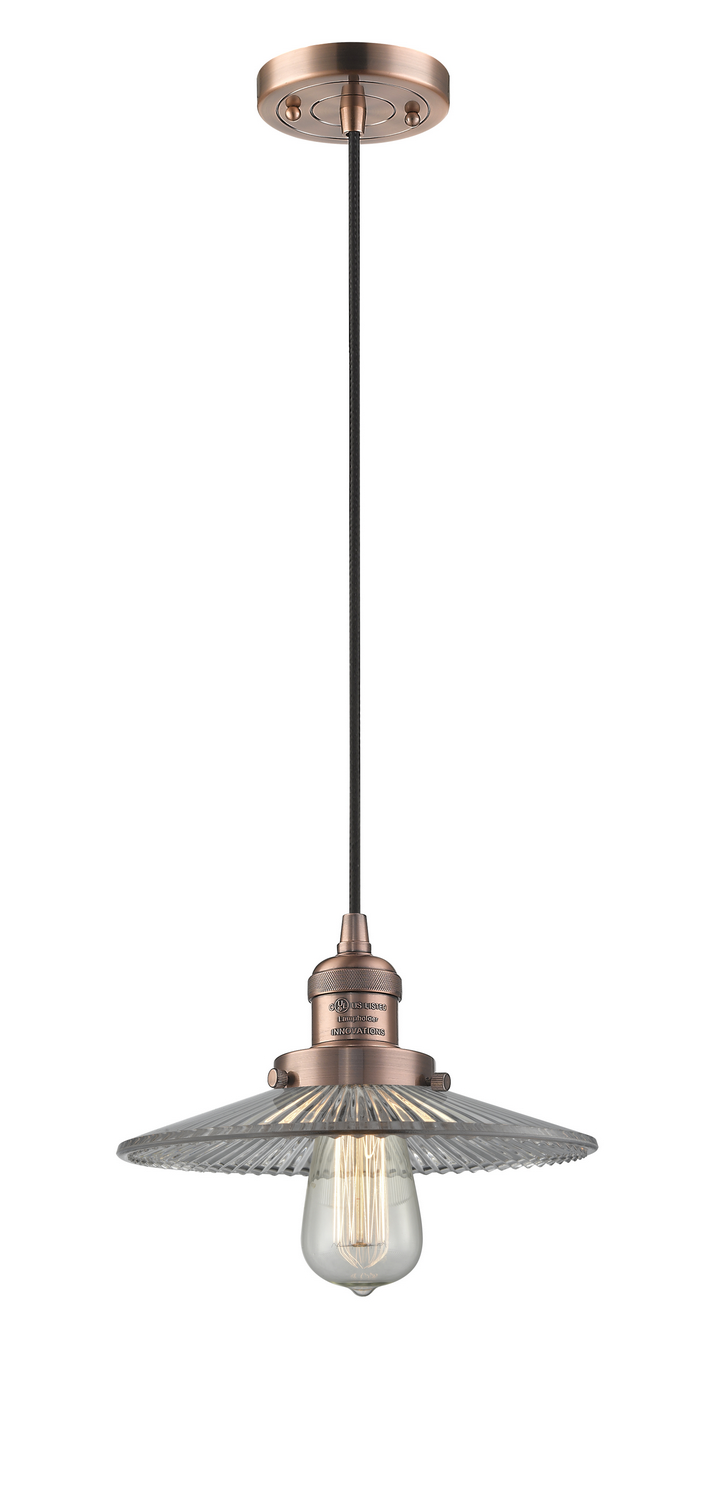 LED Mini Pendant by Innovations - Franklin Restoration Collection, Antique Copper Finish - 201C-AC-G2-LED