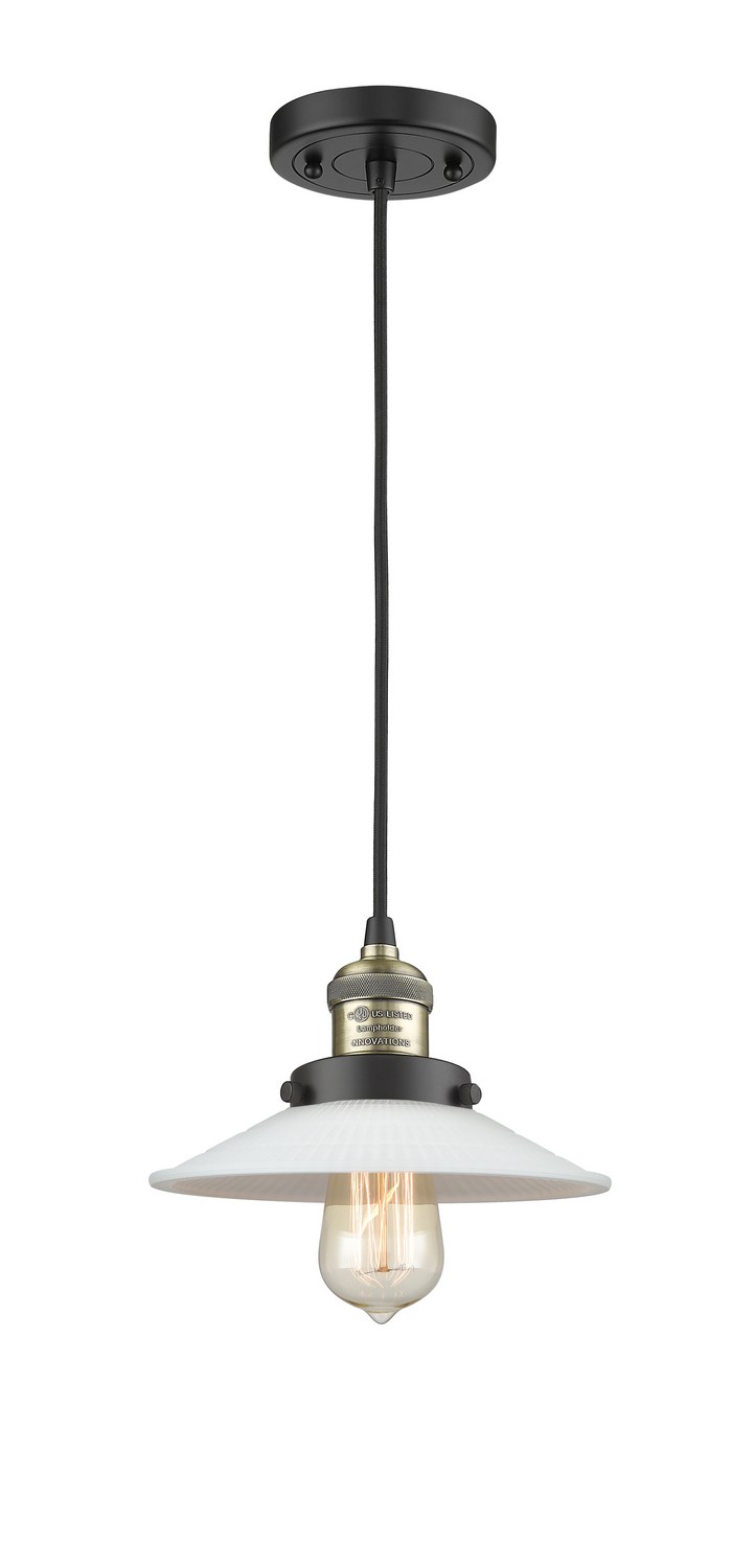 LED Mini Pendant by Innovations - Franklin Restoration Collection, Black Antique Brass Finish - 201C-BAB-G1-LED
