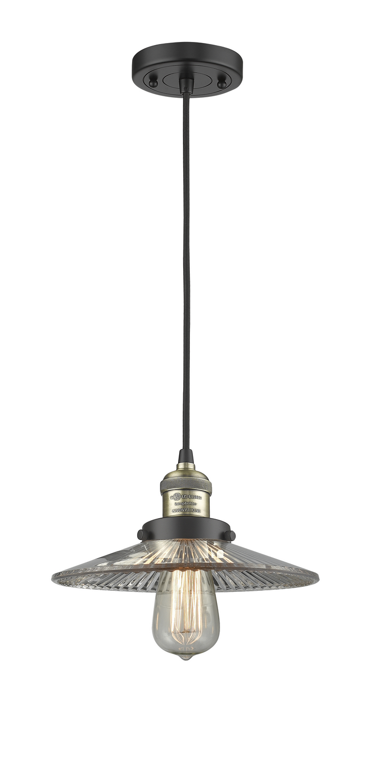One Light Mini Pendant by Innovations - Franklin Restoration Collection, Black Antique Brass Finish - 201C-BAB-G2