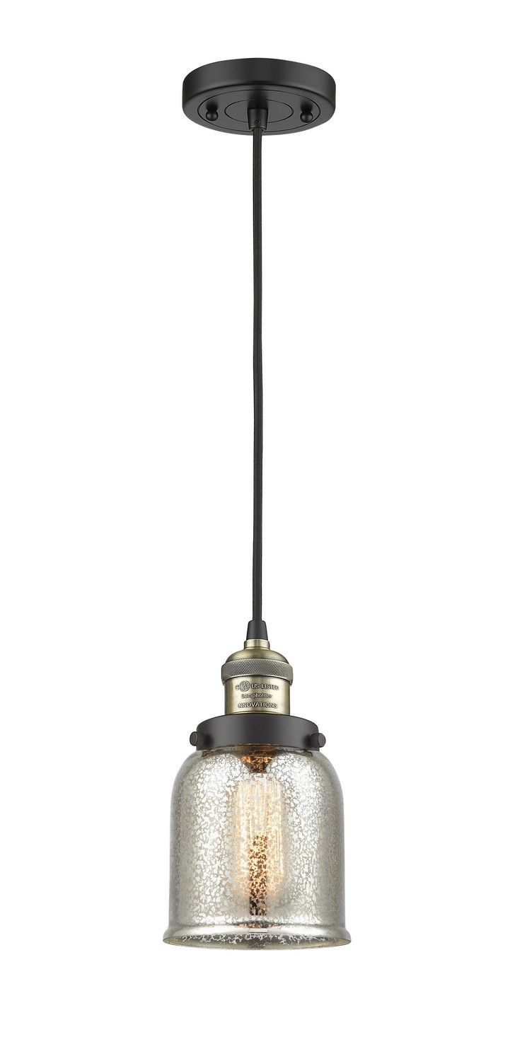 LED Mini Pendant by Innovations - Franklin Restoration Collection, Black Antique Brass Finish - 201C-BAB-G58-LED