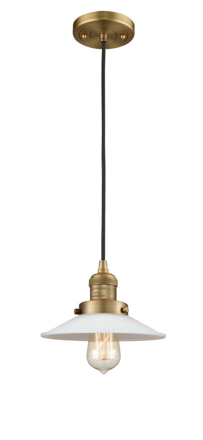 LED Mini Pendant by Innovations - Franklin Restoration Collection, Brushed Brass Finish - 201C-BB-G1-LED