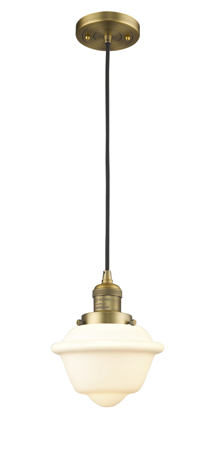 LED Mini Pendant by Innovations - Franklin Restoration Collection, Brushed Brass Finish - 201C-BB-G531-LED