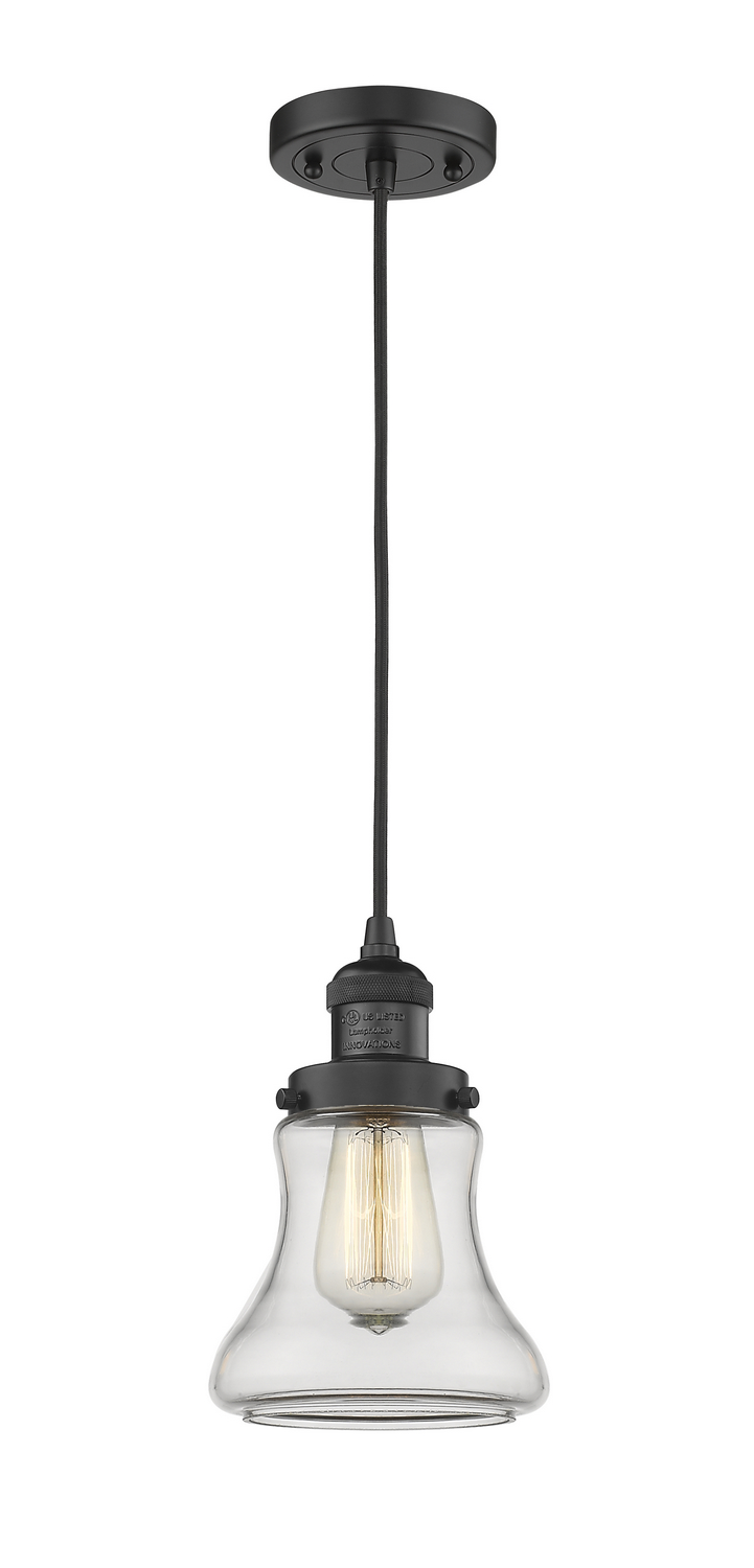LED Mini Pendant by Innovations - Franklin Restoration Collection, Matte Black Finish - 201C-BK-G192-LED