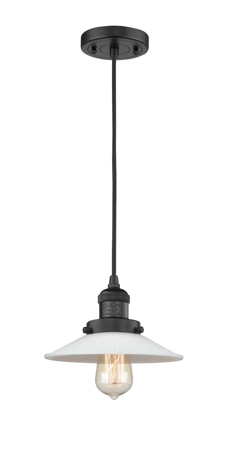 LED Mini Pendant by Innovations - Franklin Restoration Collection, Matte Black Finish - 201C-BK-G1-LED