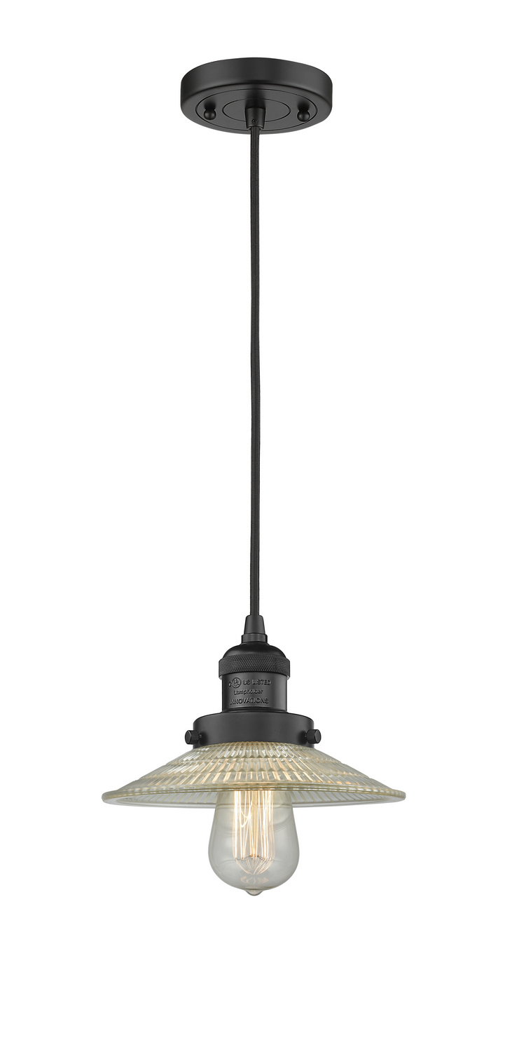 One Light Mini Pendant by Innovations - Franklin Restoration Collection, Matte Black Finish - 201C-BK-G2
