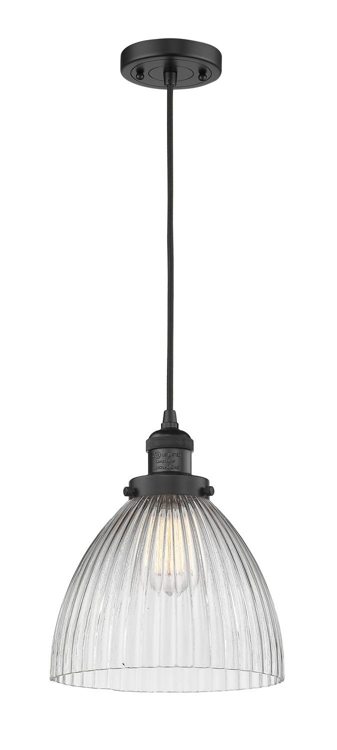 LED Mini Pendant by Innovations - Franklin Restoration Collection, Matte Black Finish - 201C-BK-G222-LED