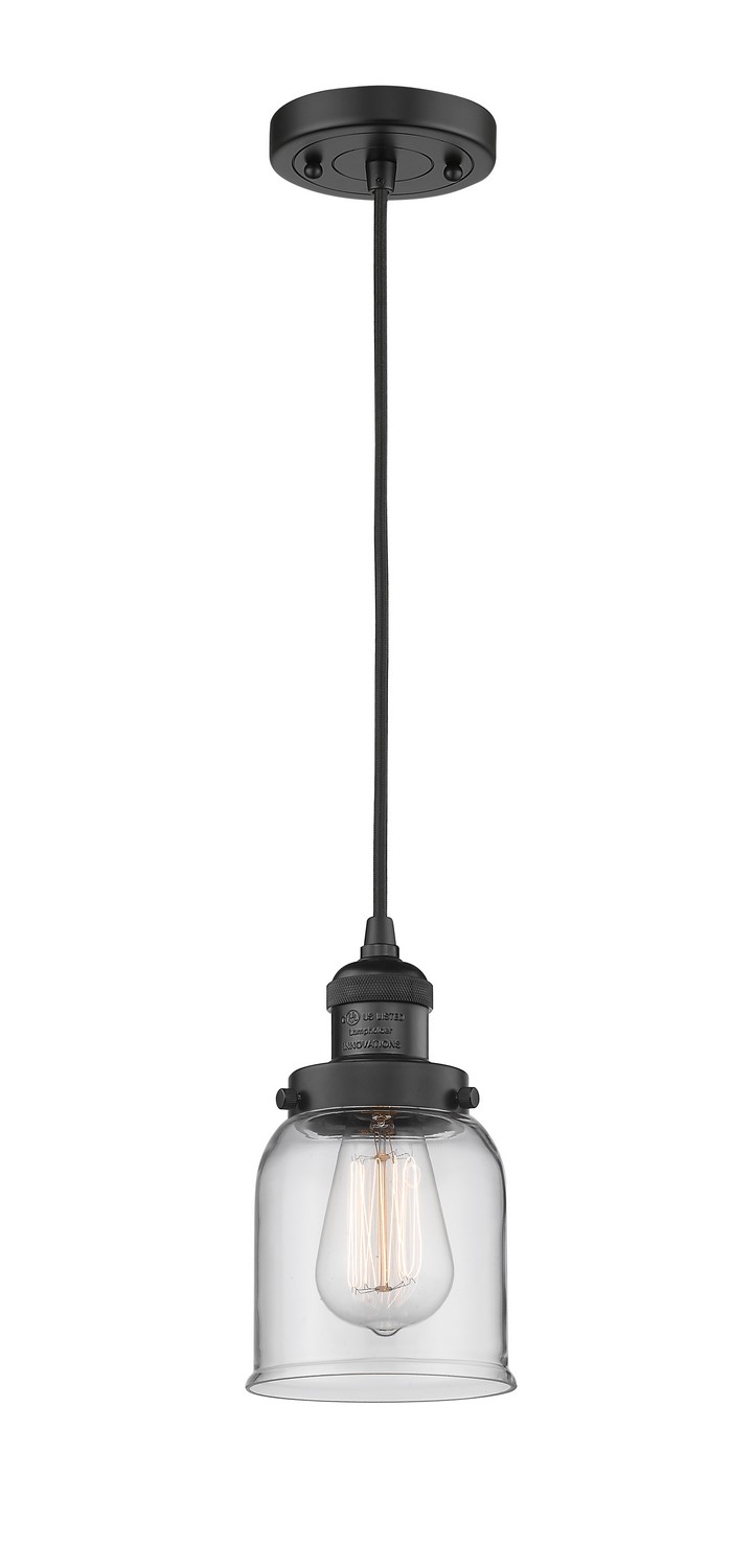 LED Mini Pendant by Innovations - Franklin Restoration Collection, Matte Black Finish - 201C-BK-G52-LED
