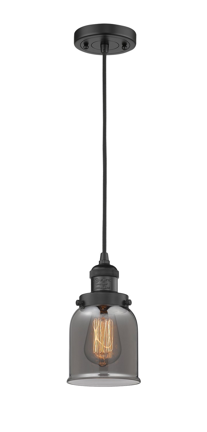 LED Mini Pendant by Innovations - Franklin Restoration Collection, Matte Black Finish - 201C-BK-G53-LED