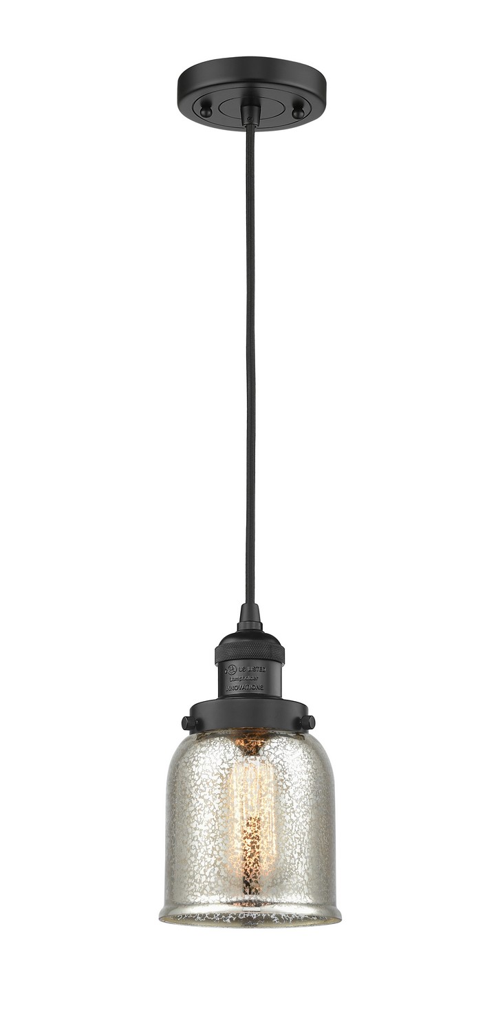 LED Mini Pendant by Innovations - Franklin Restoration Collection, Matte Black Finish - 201C-BK-G58-LED