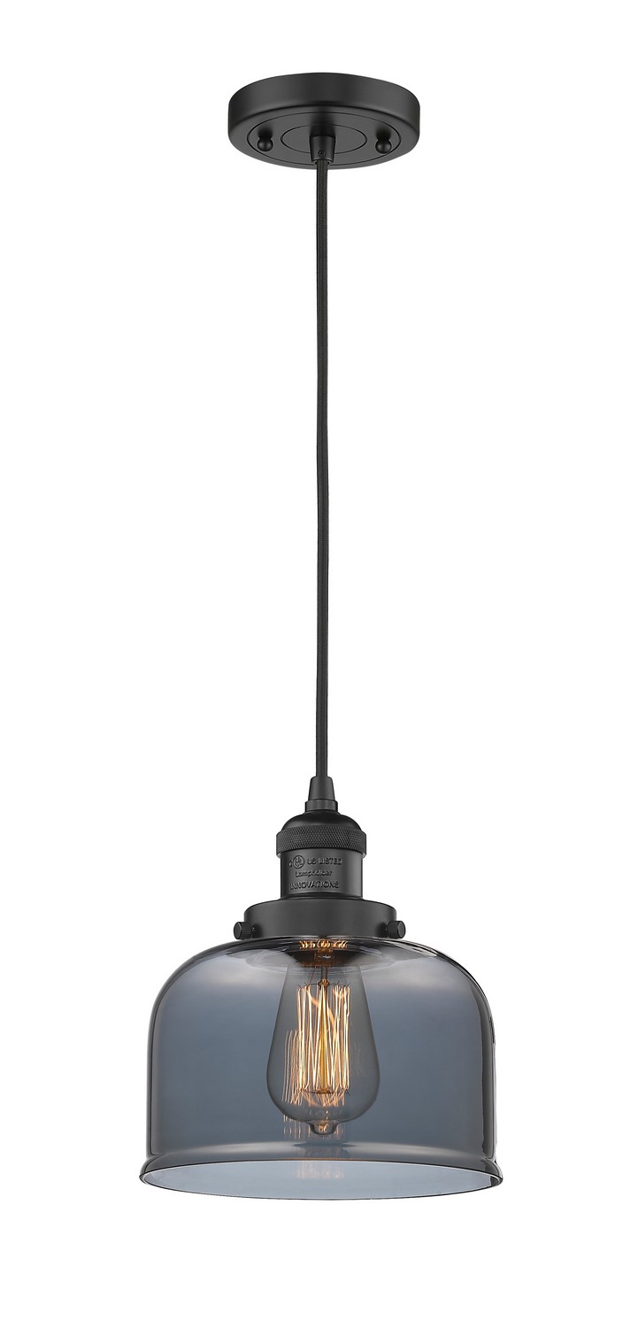 LED Mini Pendant by Innovations - Franklin Restoration Collection, Matte Black Finish - 201C-BK-G73-LED