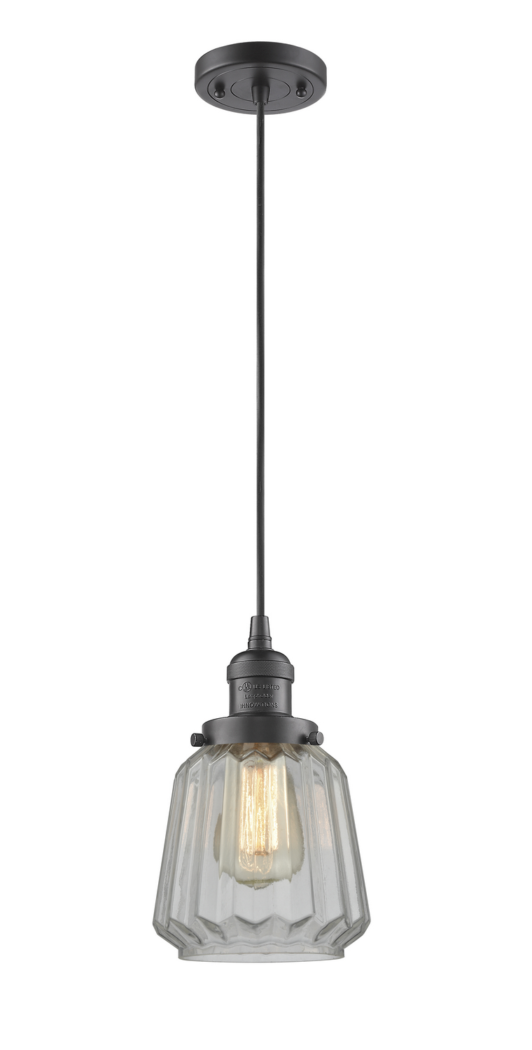 LED Mini Pendant by Innovations - Franklin Restoration Collection, Oil Rubbed Bronze Finish - 201C-OB-G142-LED