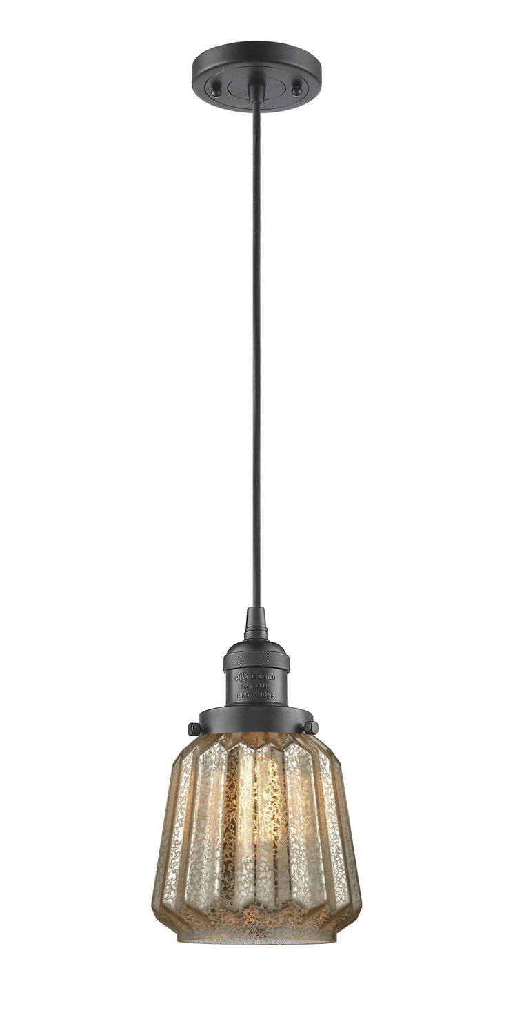 LED Mini Pendant by Innovations - Franklin Restoration Collection, Oil Rubbed Bronze Finish - 201C-OB-G146-LED