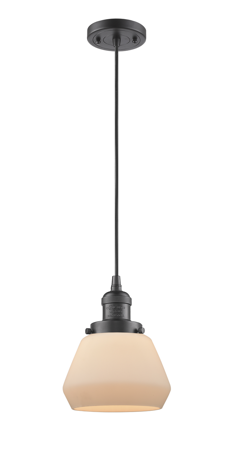 LED Mini Pendant by Innovations - Franklin Restoration Collection, Oil Rubbed Bronze Finish - 201C-OB-G171-LED