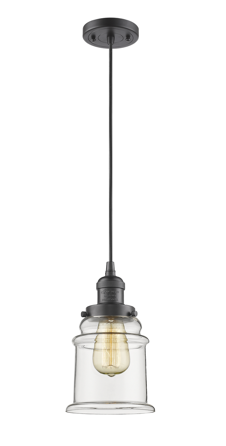 LED Mini Pendant by Innovations - Franklin Restoration Collection, Oil Rubbed Bronze Finish - 201C-OB-G182-LED