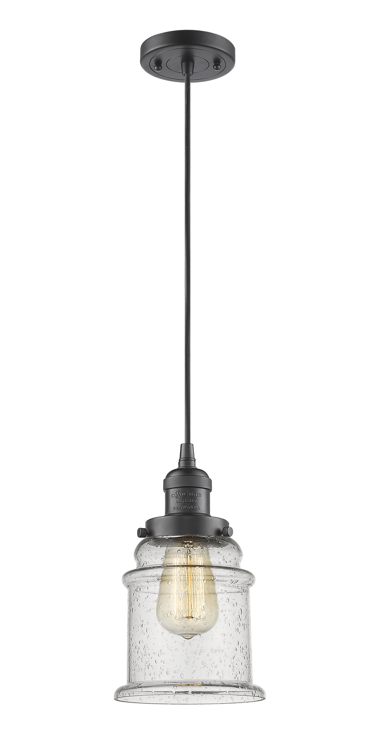 LED Mini Pendant by Innovations - Franklin Restoration Collection, Oil Rubbed Bronze Finish - 201C-OB-G184-LED