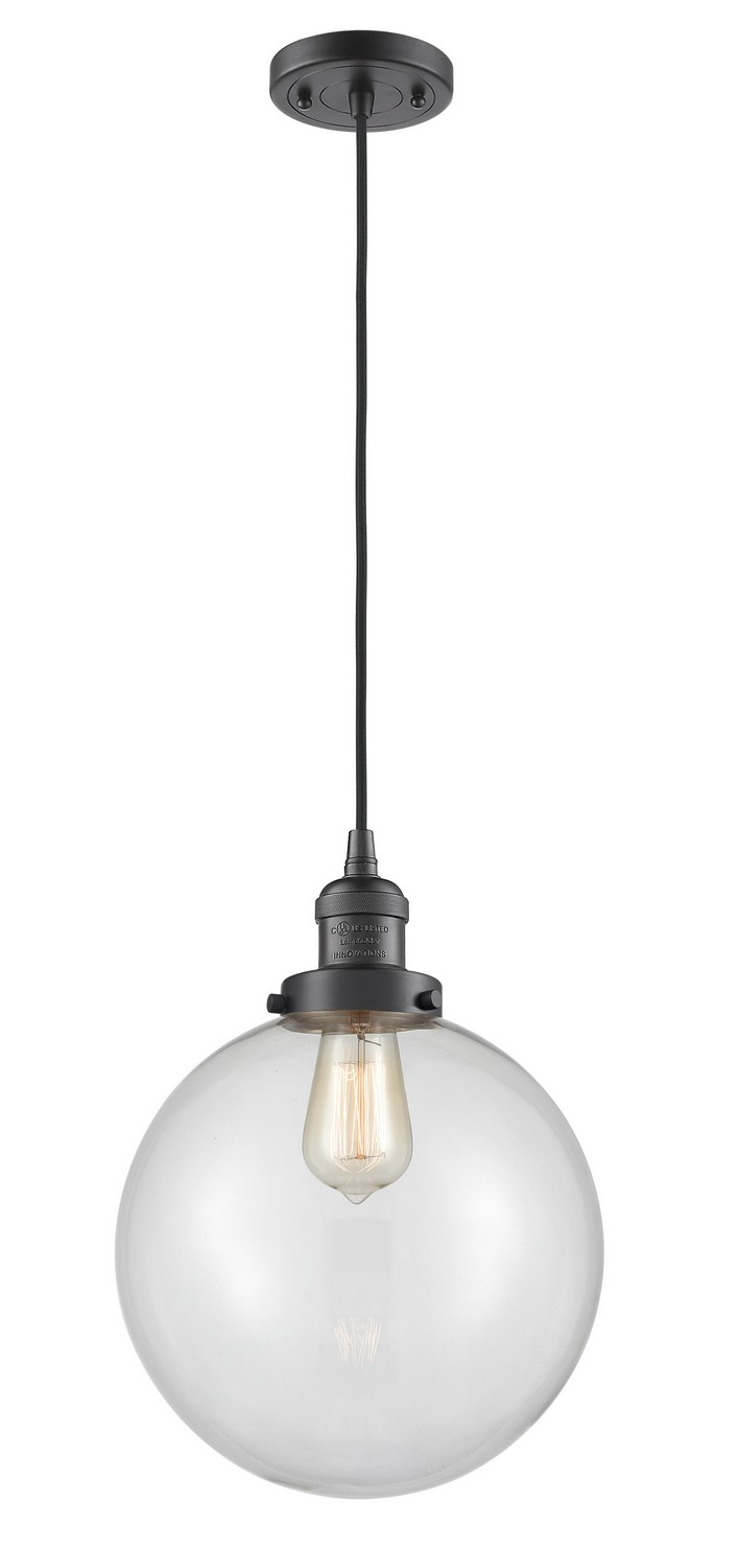 LED Mini Pendant by Innovations - Franklin Restoration Collection, Oil Rubbed Bronze Finish - 201C-OB-G202-10-LED