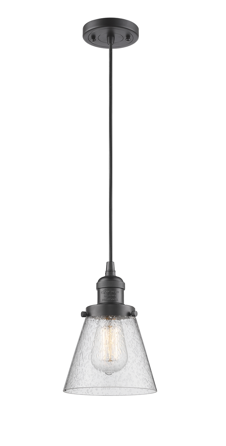 LED Mini Pendant by Innovations - Franklin Restoration Collection, Oil Rubbed Bronze Finish - 201C-OB-G64-LED