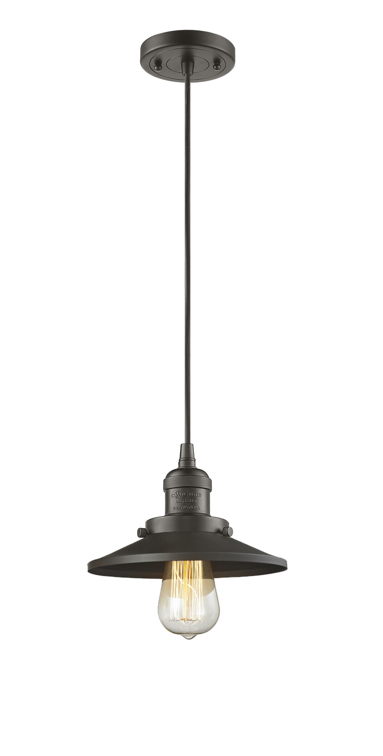 LED Mini Pendant by Innovations - Franklin Restoration Collection, Oil Rubbed Bronze Finish - 201C-OB-M5-LED