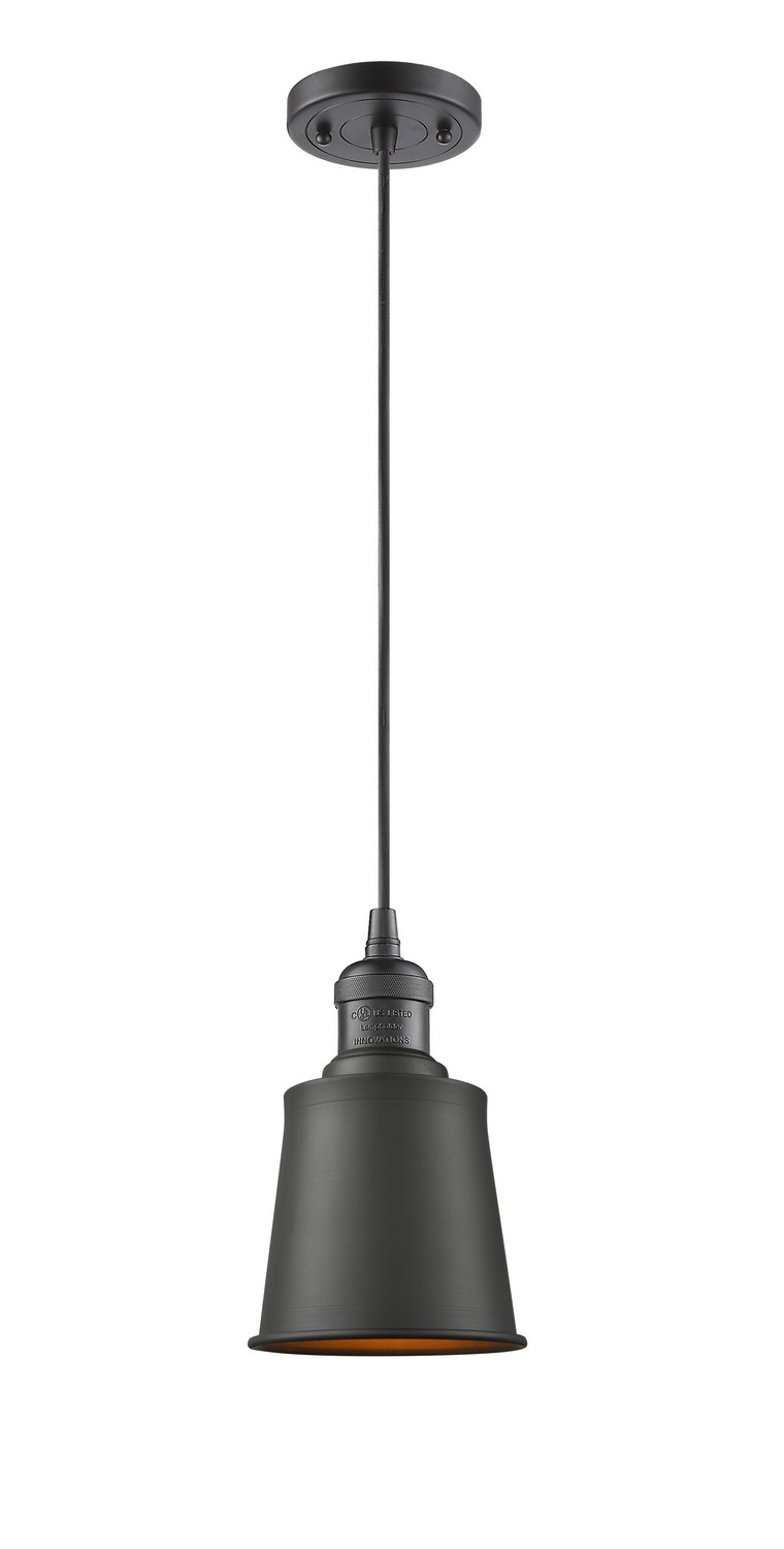 LED Mini Pendant by Innovations - Franklin Restoration Collection, Oil Rubbed Bronze Finish - 201C-OB-M9-OB-LED