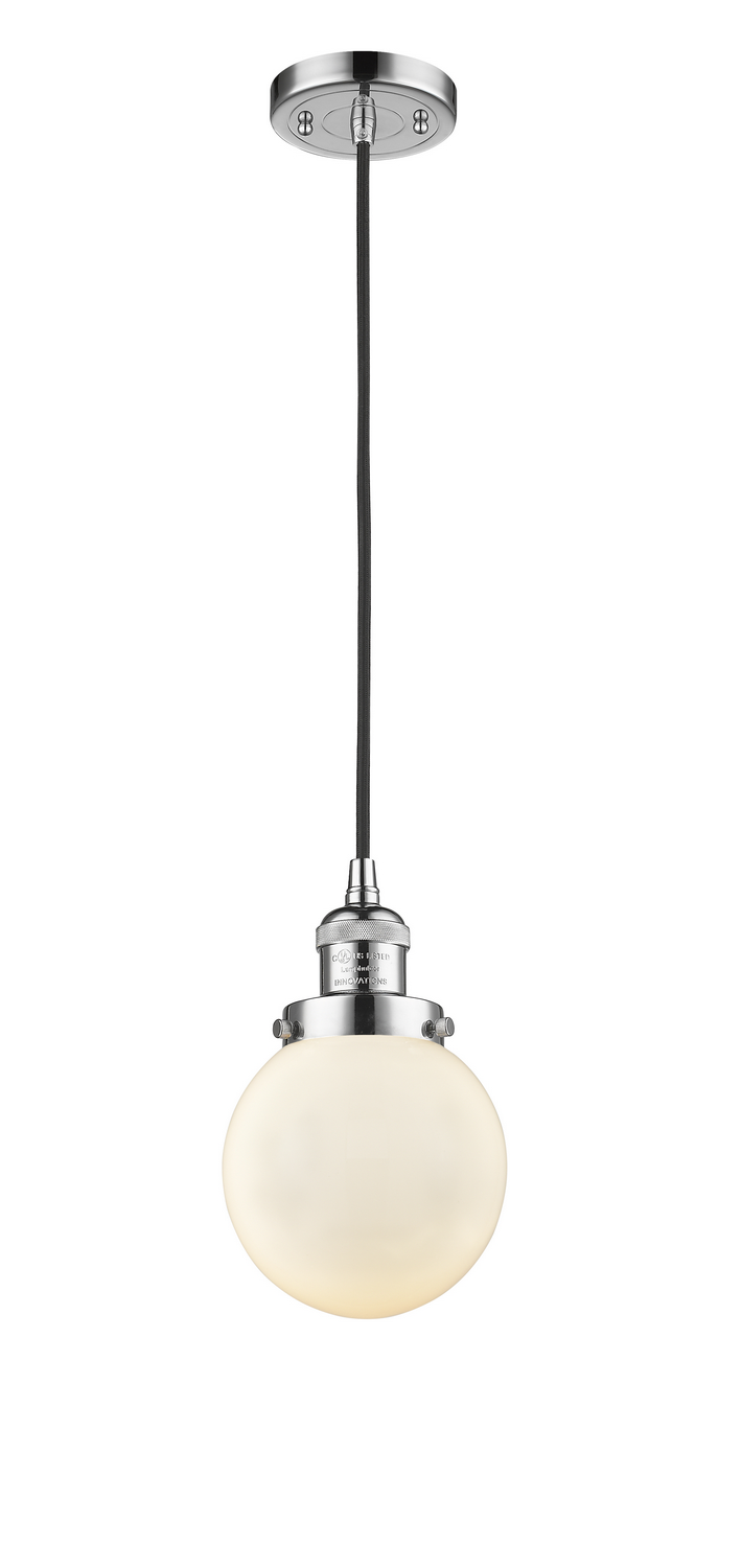 LED Mini Pendant by Innovations - Franklin Restoration Collection, Polished Chrome Finish - 201C-PC-G201-6-LED