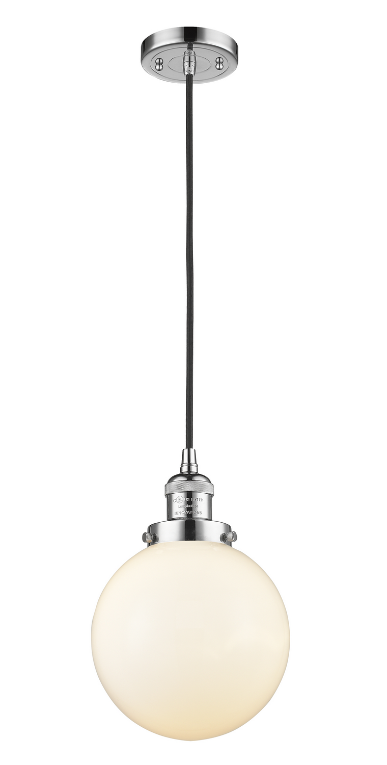 LED Mini Pendant by Innovations - Franklin Restoration Collection, Polished Chrome Finish - 201C-PC-G201-8-LED