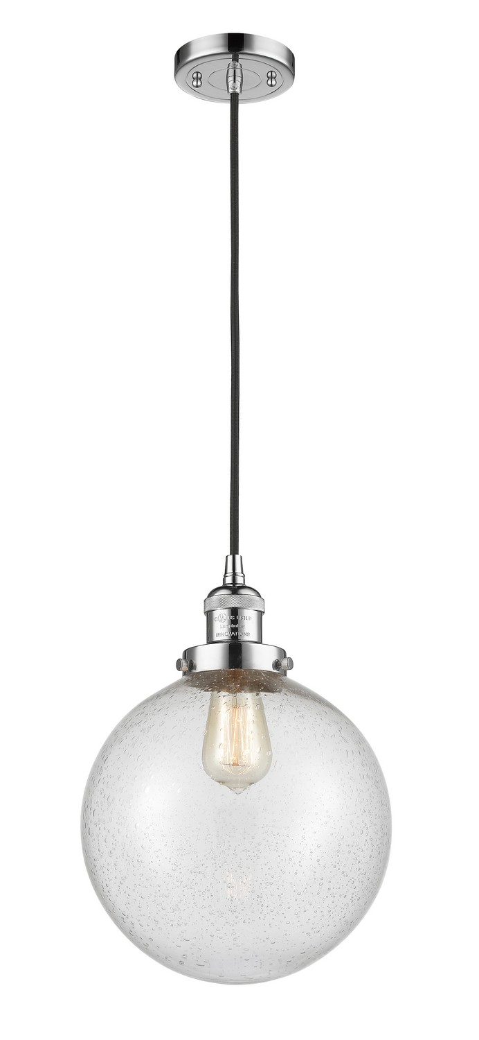 LED Mini Pendant by Innovations - Franklin Restoration Collection, Polished Chrome Finish - 201C-PC-G204-10-LED