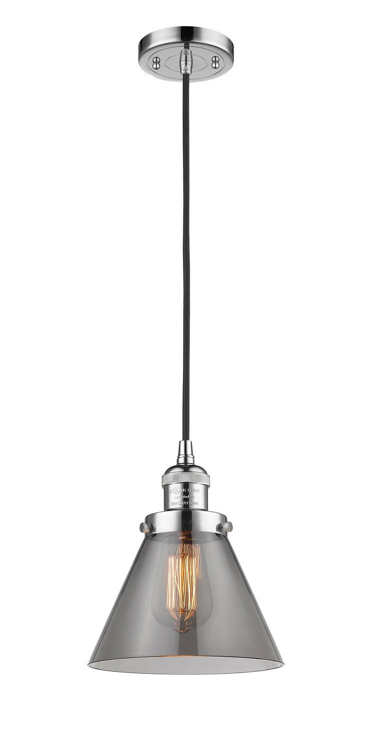 LED Mini Pendant by Innovations - Franklin Restoration Collection, Polished Chrome Finish - 201C-PC-G43-LED