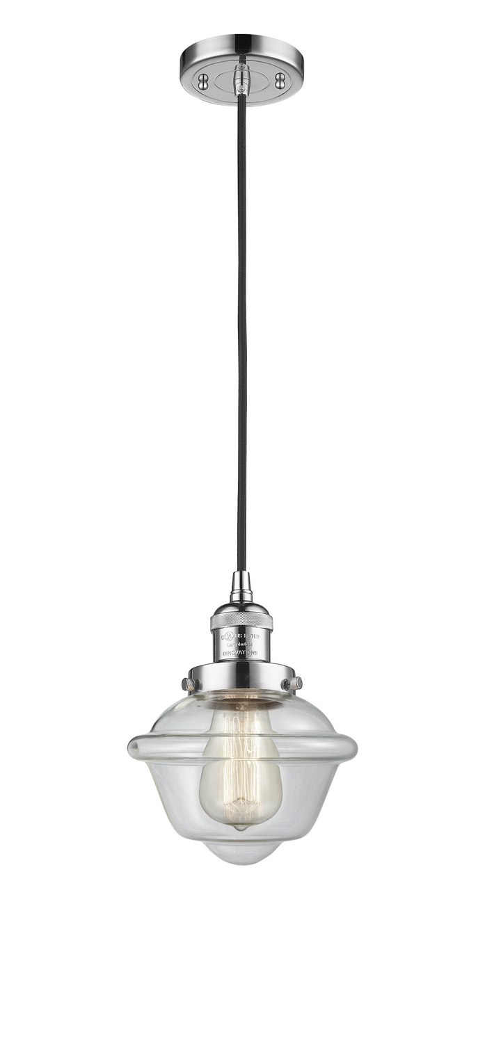 One Light Mini Pendant by Innovations - Franklin Restoration Collection, Polished Chrome Finish - 201C-PC-G532