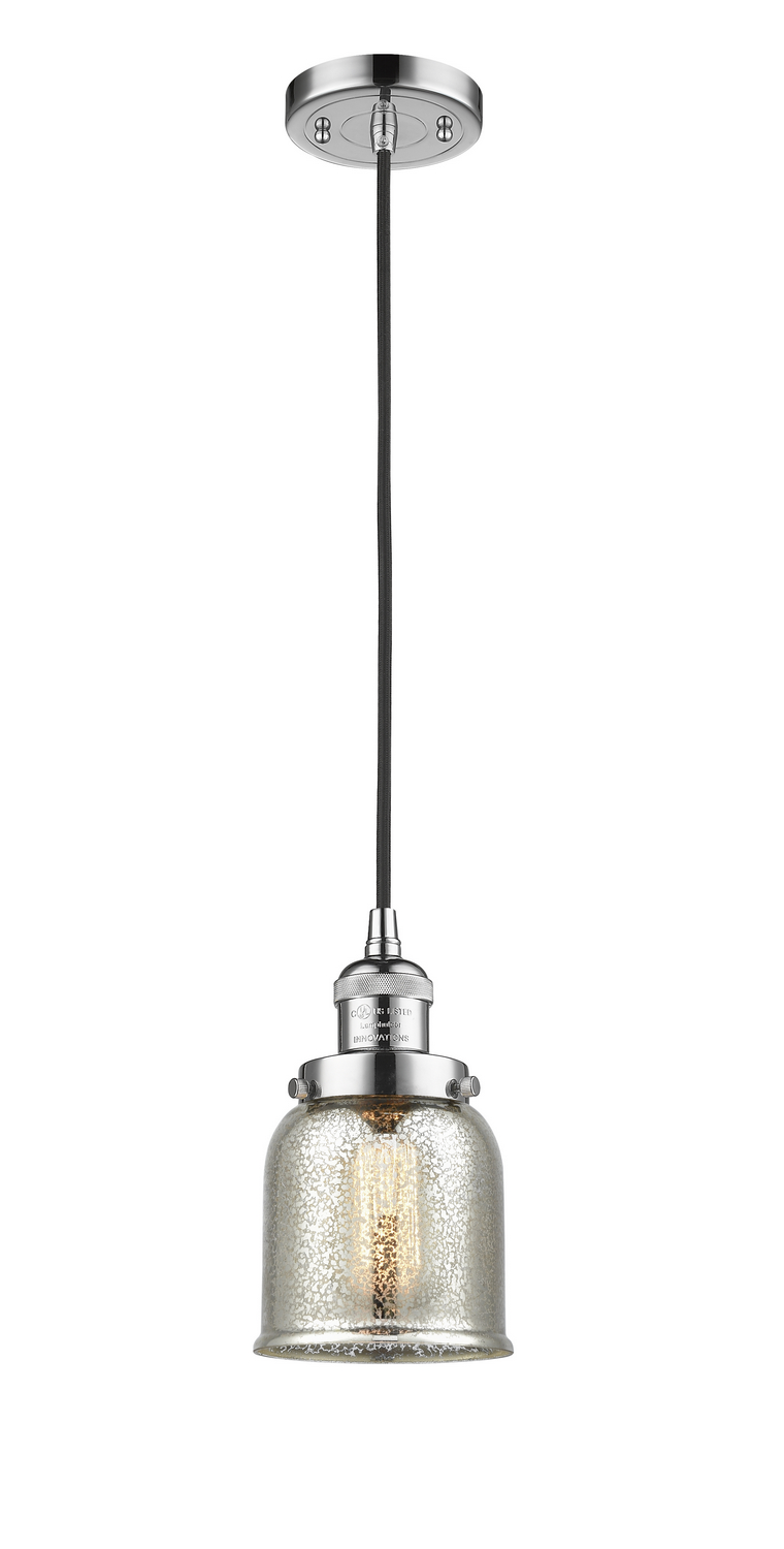 One Light Mini Pendant by Innovations - Franklin Restoration Collection, Polished Chrome Finish - 201C-PC-G58
