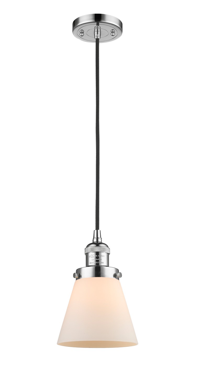 LED Mini Pendant by Innovations - Franklin Restoration Collection, Polished Chrome Finish - 201C-PC-G61-LED