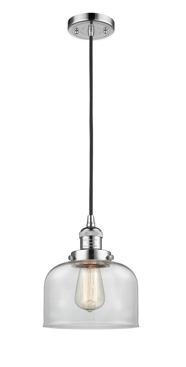 One Light Mini Pendant by Innovations - Franklin Restoration Collection, Polished Chrome Finish - 201C-PC-G72