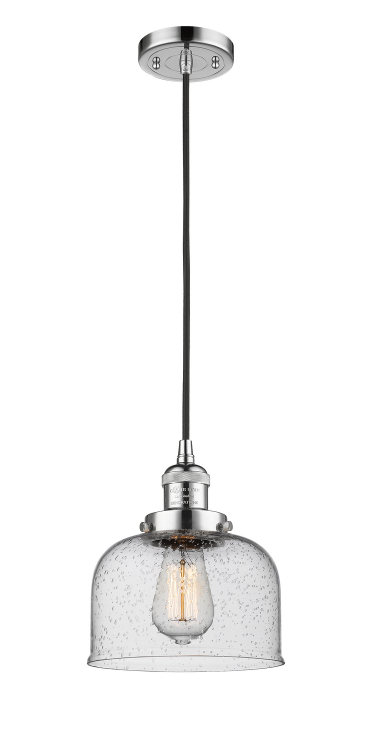 One Light Mini Pendant by Innovations - Franklin Restoration Collection, Polished Chrome Finish - 201C-PC-G74