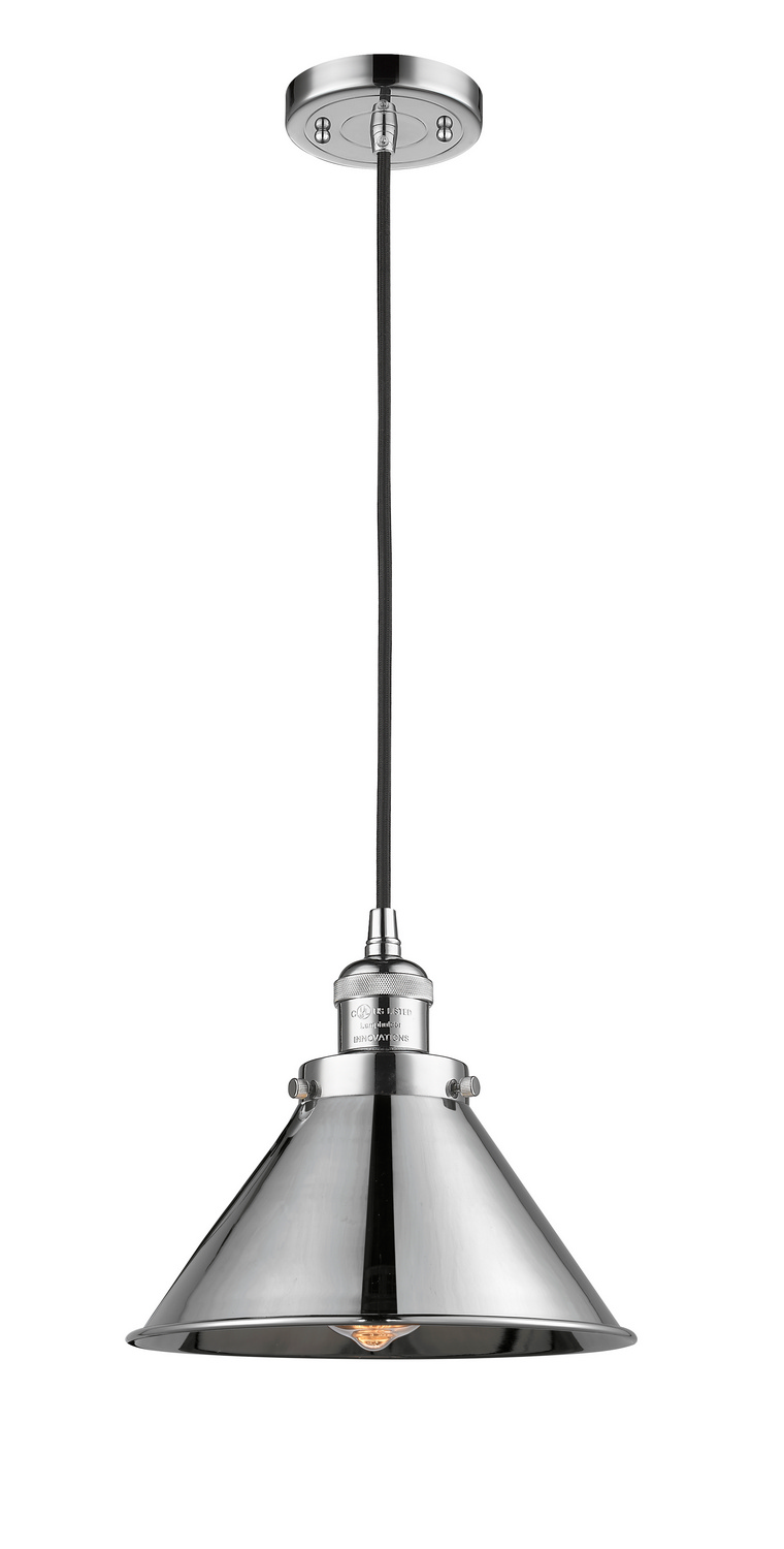 One Light Mini Pendant by Innovations - Franklin Restoration Collection, Polished Chrome Finish - 201C-PC-M10-PC