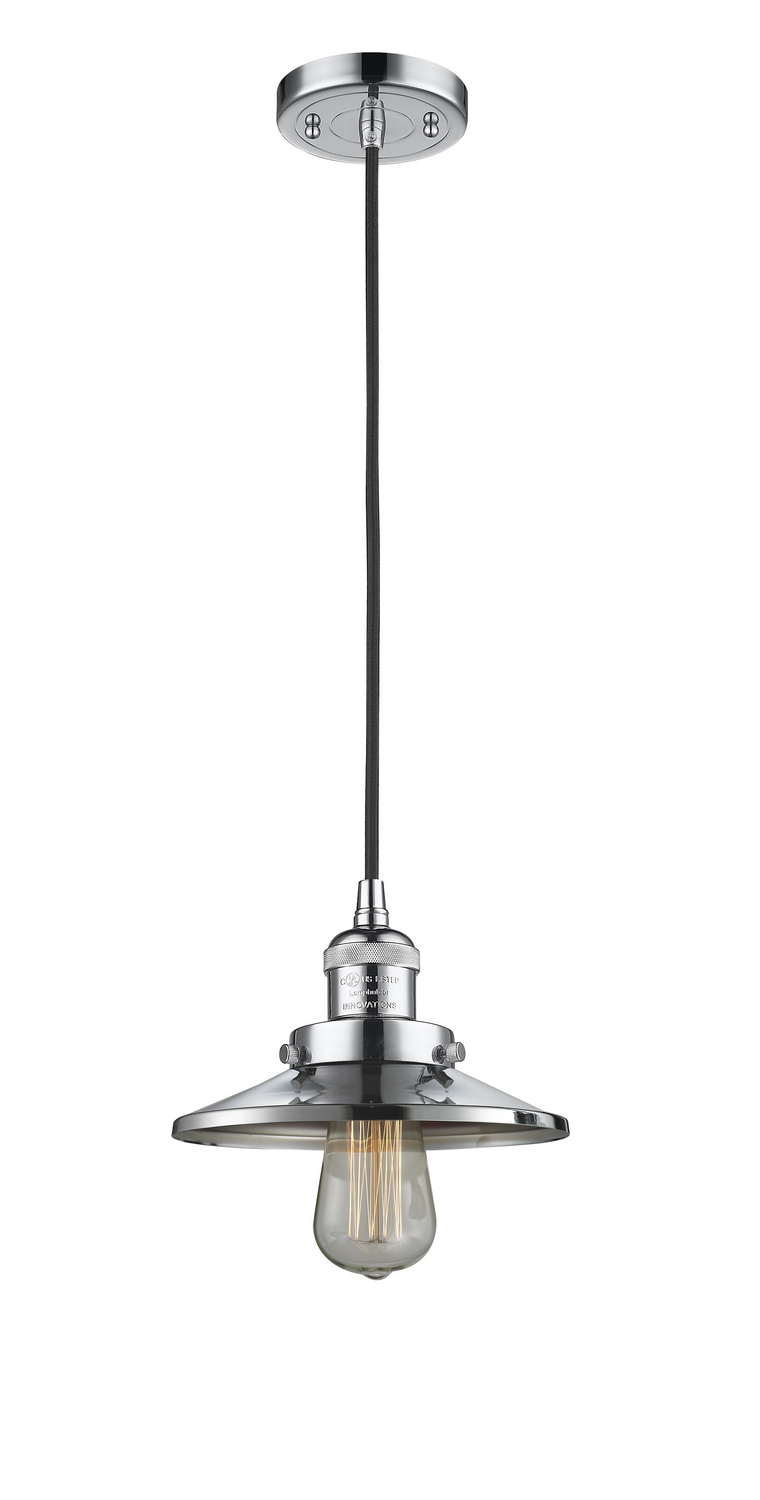 LED Mini Pendant by Innovations - Franklin Restoration Collection, Polished Chrome Finish - 201C-PC-M7-LED