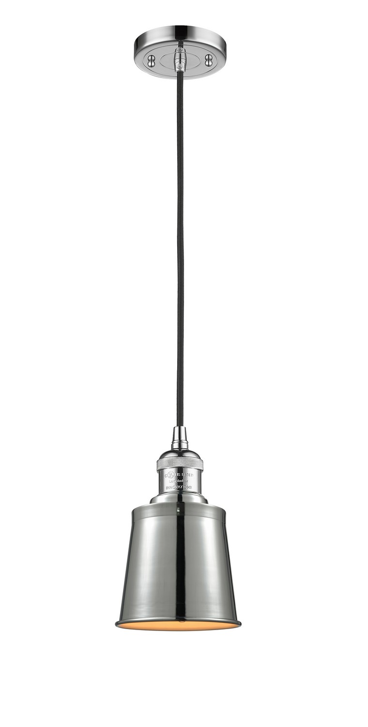 One Light Mini Pendant by Innovations - Franklin Restoration Collection, Polished Chrome Finish - 201C-PC-M9-PC